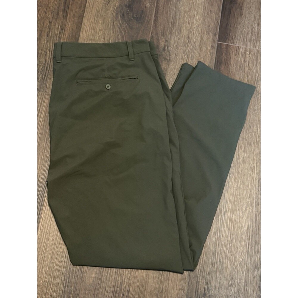 Rhone Commuter Pants Mens 40 Olive Green Performance Stretch Golf Chino Trousers